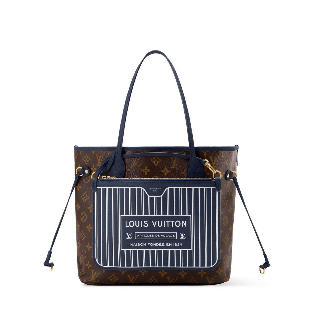 Neverfull Inside Out MM M14994 front white background