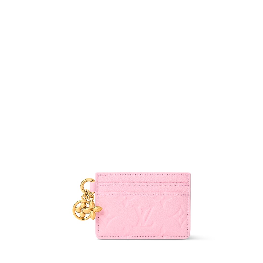 LV Charms Card Holder M27888 front white background