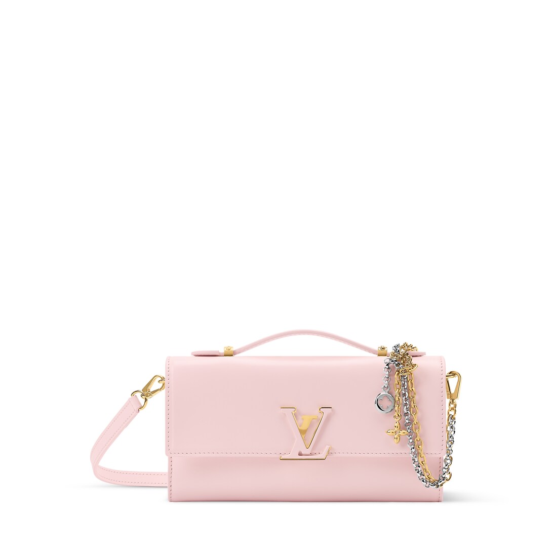Wallet On Chain Capucines M28130 front white background