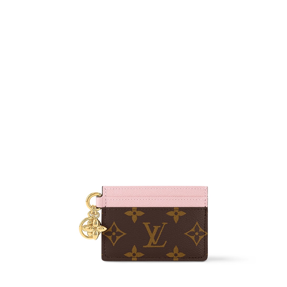 LV Charms Card Holder M82739 front white background
