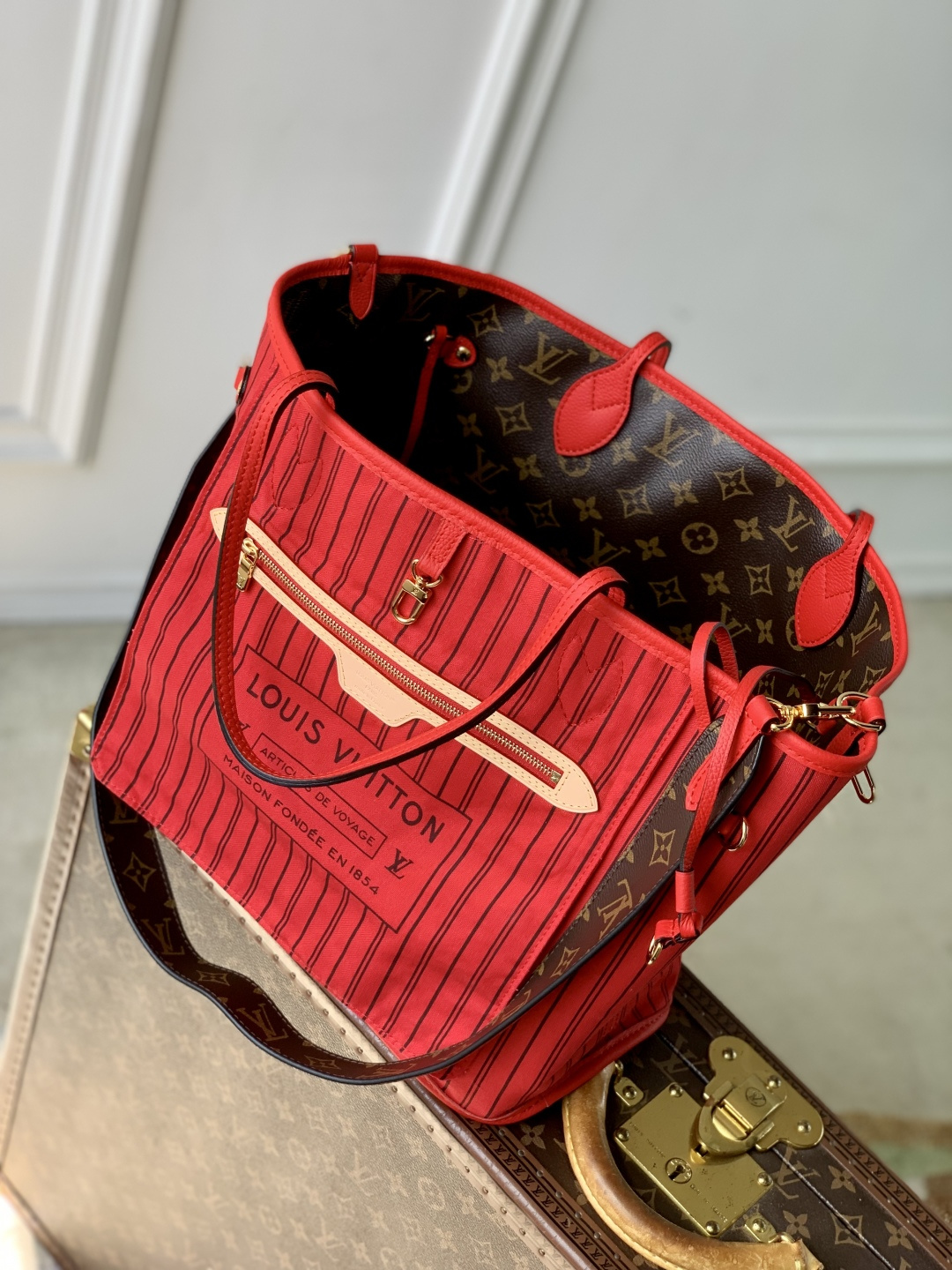Neverfull Bandoulière Inside Out MM M12708 main 1 image 8