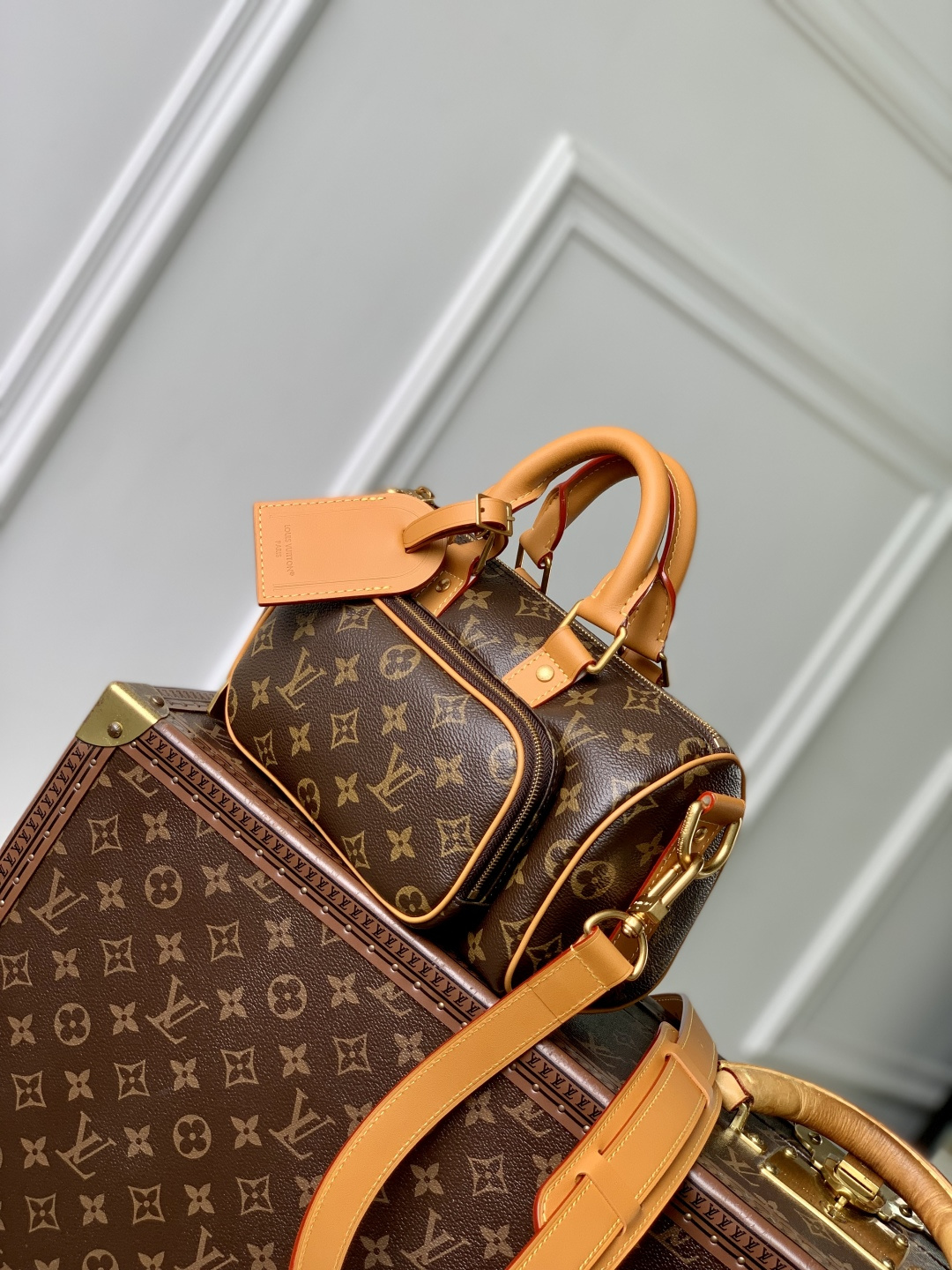 Keepall 25 Cargo M14981 front white background image 4