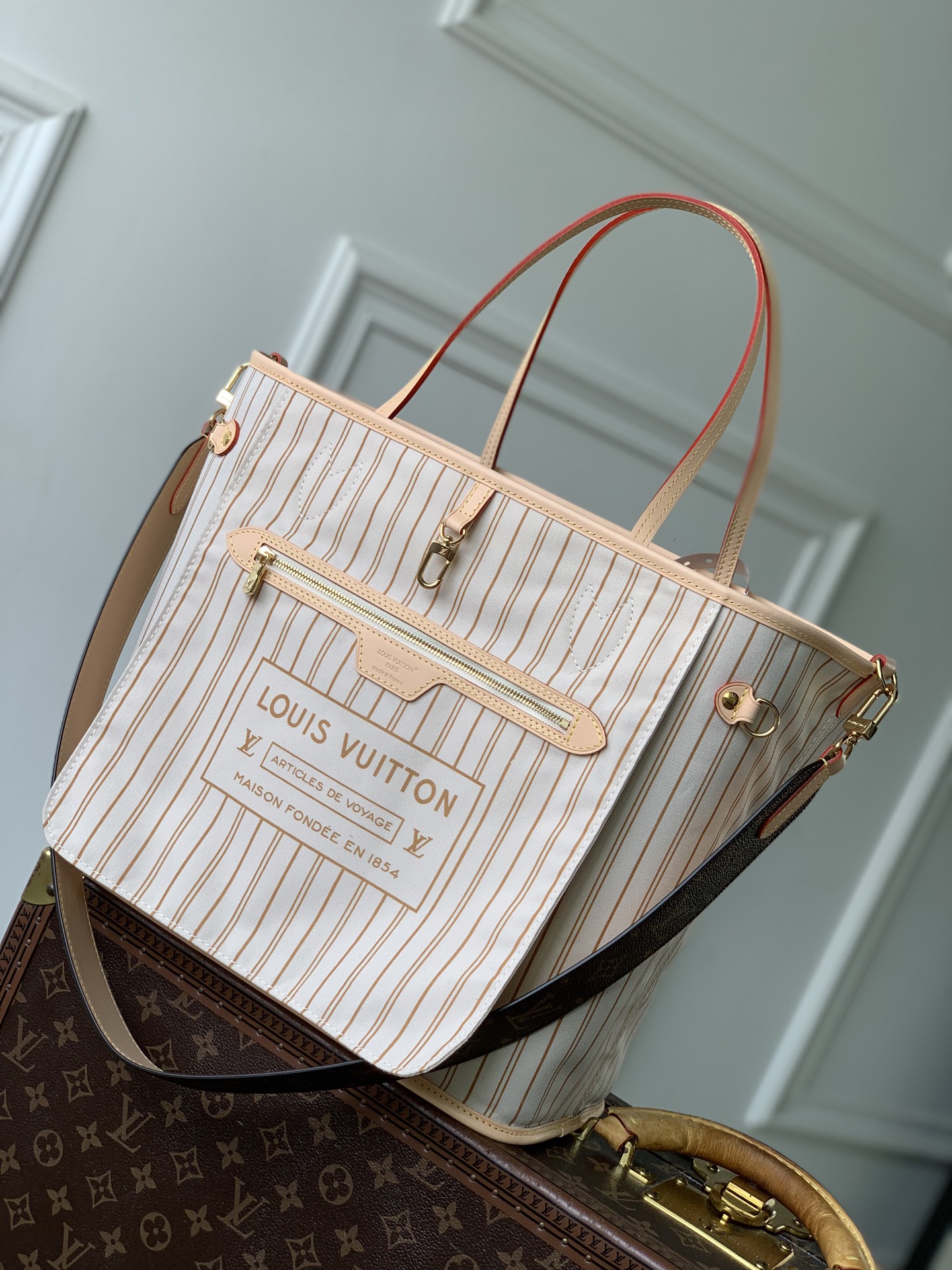 Neverfull Bandoulière Inside Out MM M28407 main 1 image 2