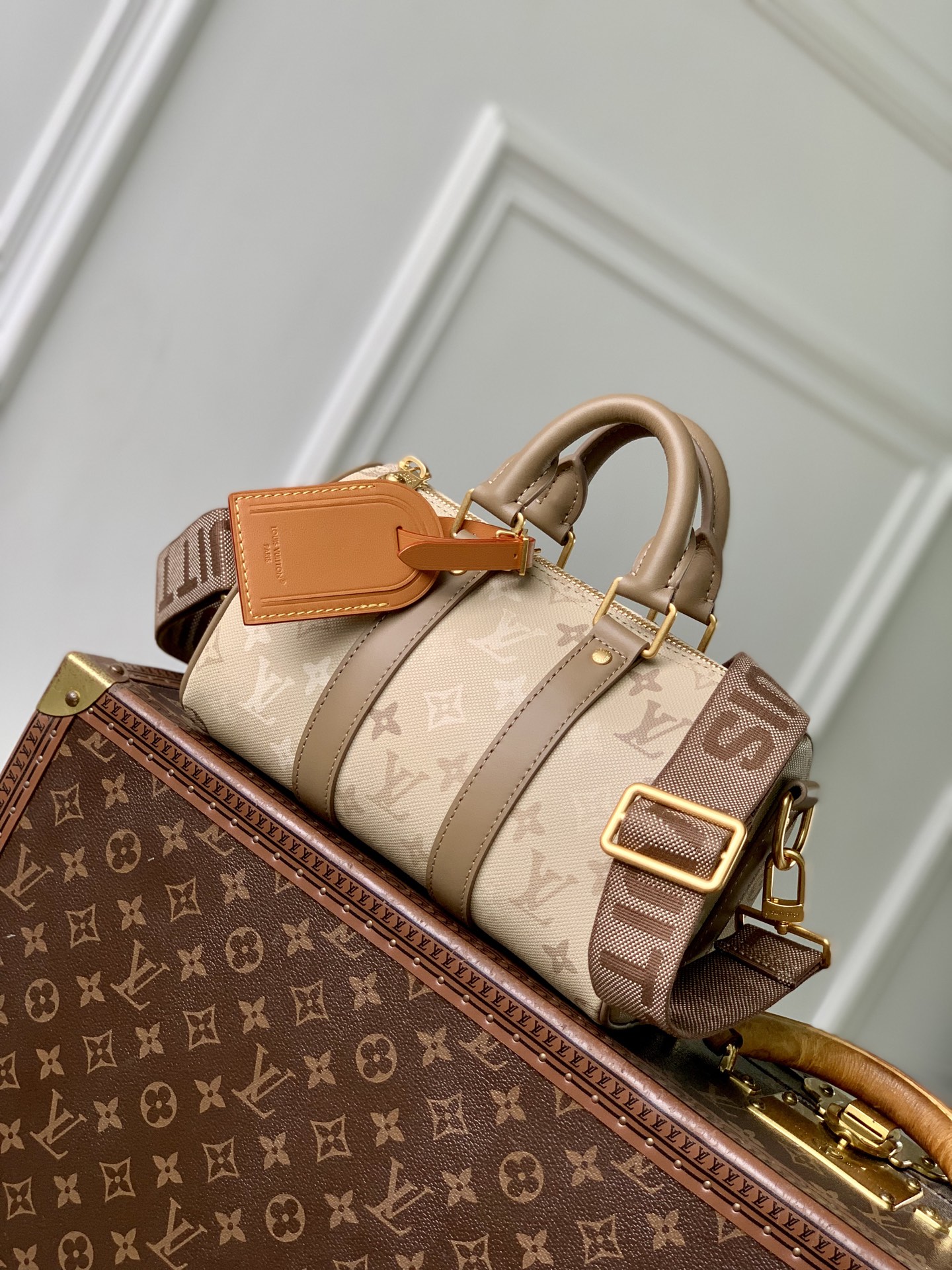 Keepall Bandoulière 25 M29272 front white background image 3