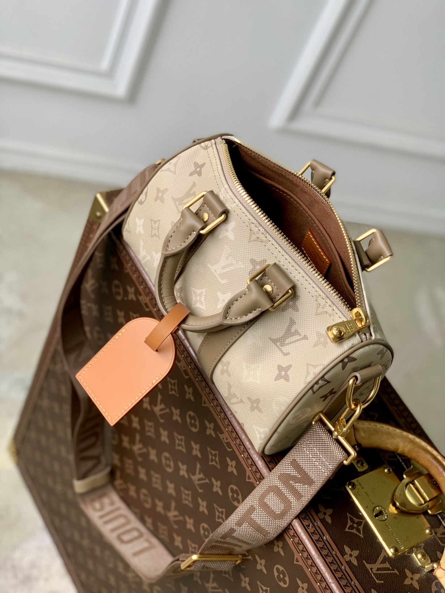 Keepall Bandoulière 25 M29272 front white background image 12